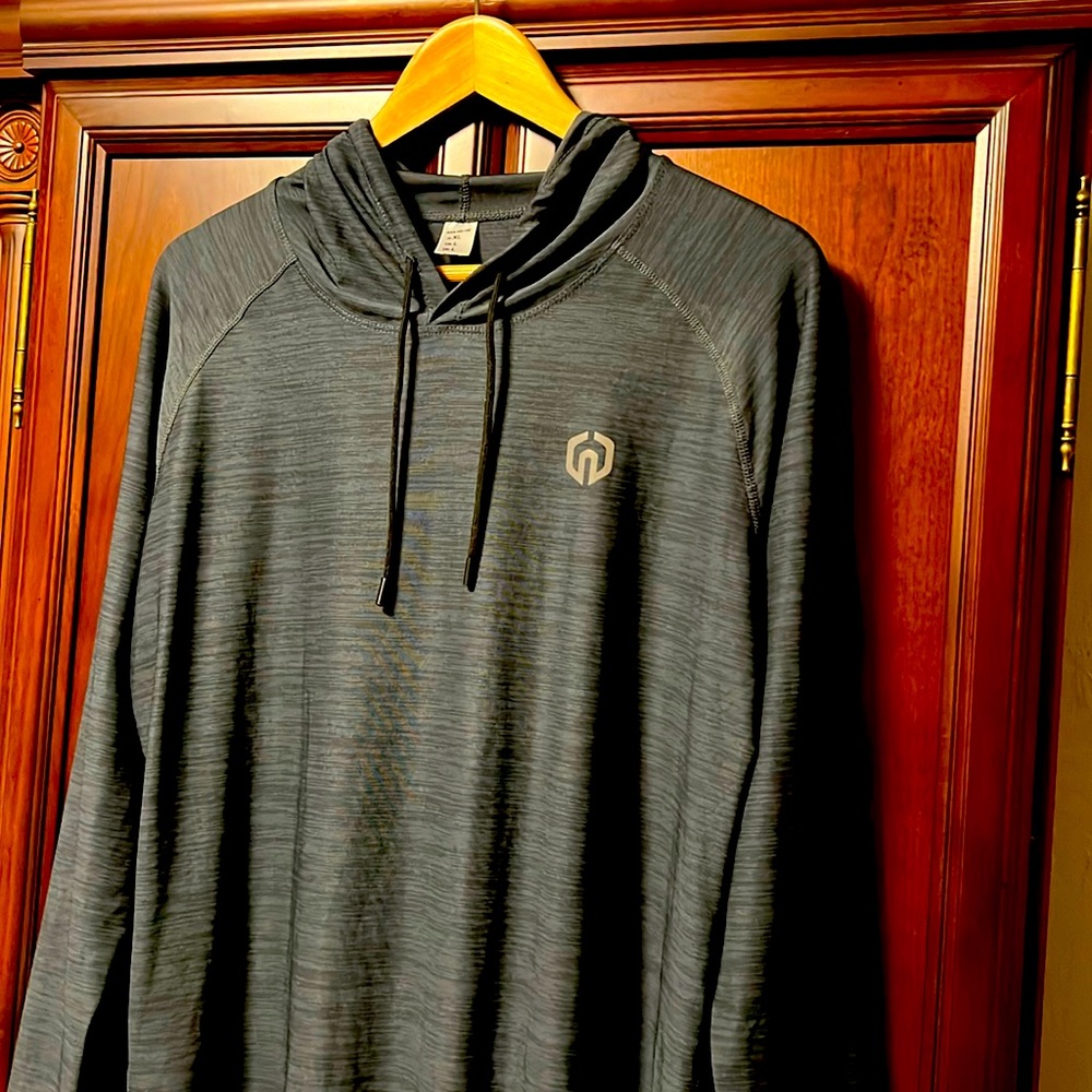 Like New Super Cool😎 Cobalt Blue Pullover Hoodie Long Sleeve Stretch Sportswear